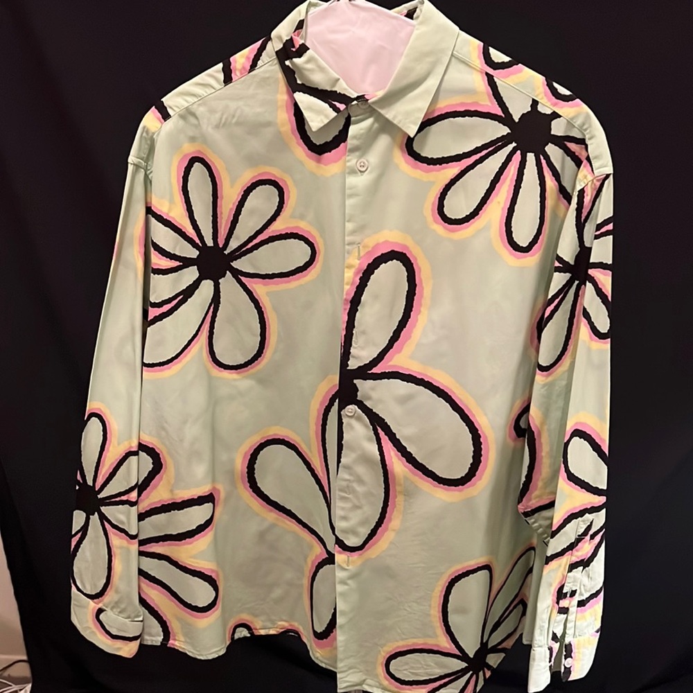 Vintage inspired floral ASOS button down Mens size Medium